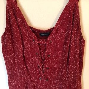 American Eagle dotted romper